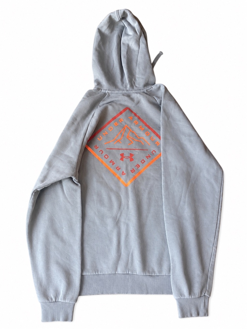 🔥 NWOT Under Armour Men's Rival Fleece Mountain Graphic Pullover Hoodie
